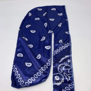 Blue Paisley (Bandana) Print Durag